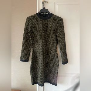 Balmain monogram Jacquard dress | Size 38